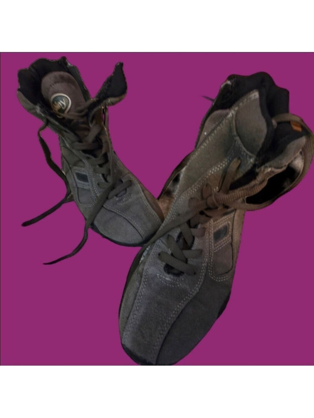 4/$97 Deal! Stylish Shiny Brand Women's Suede Green Gray Boots